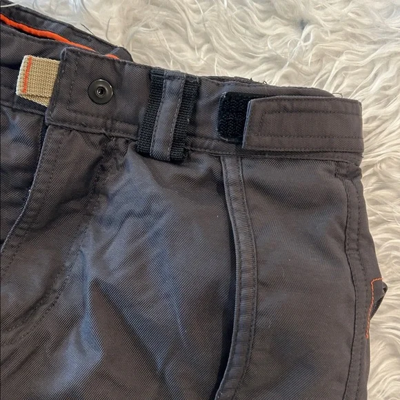 Gap Kids Snow/Ski Pants Boys/Girls Gray/Orange Adjustable Waist Many Pockets 6/7 - Picture 6 of 11